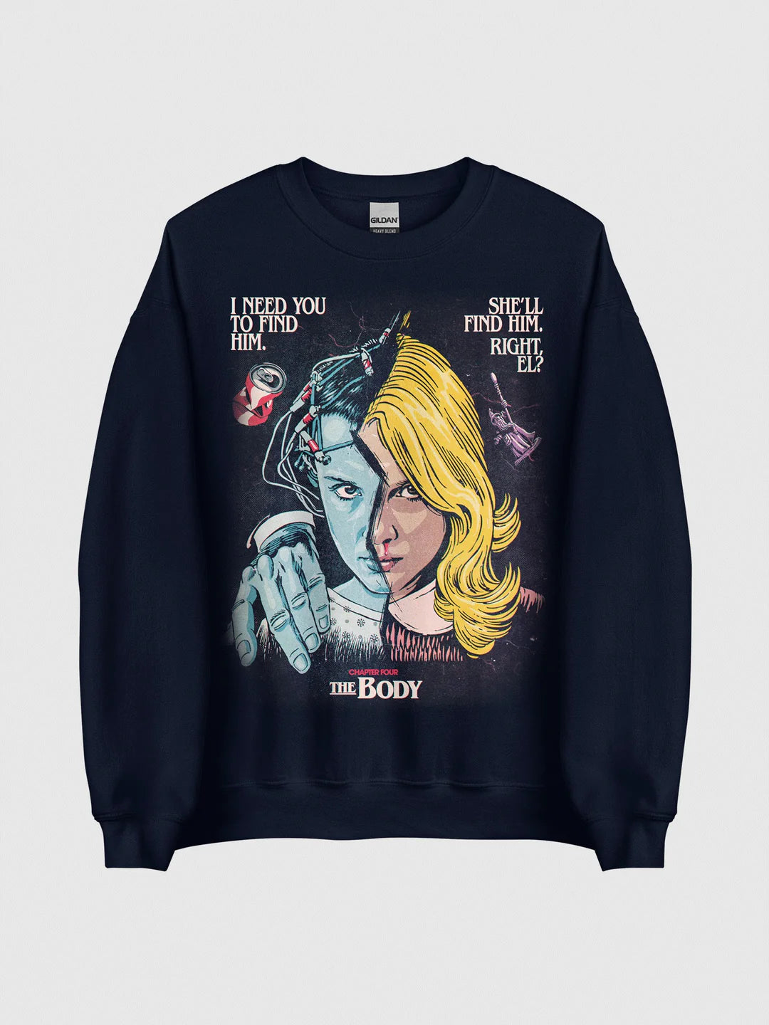 Navy Butcher Billy The Body Sweatshirt