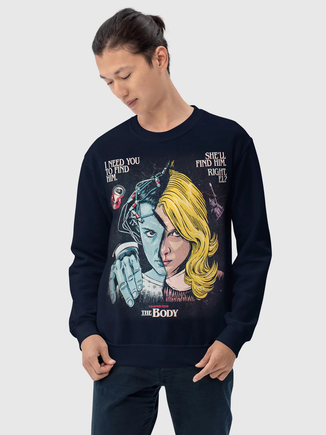 Navy Butcher Billy The Body Sweatshirt