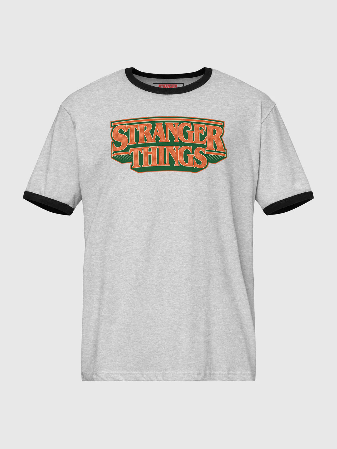 Stranger Things Arched Logo Ringer Tee
