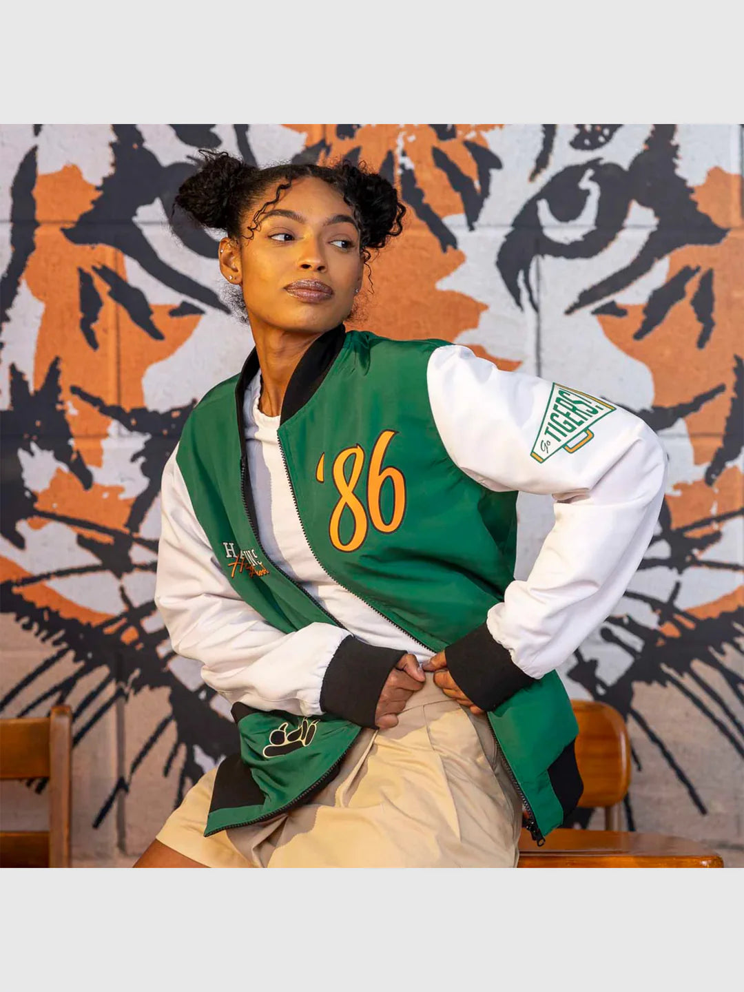 Hawkins Tigers Reversible Bomber Jacket