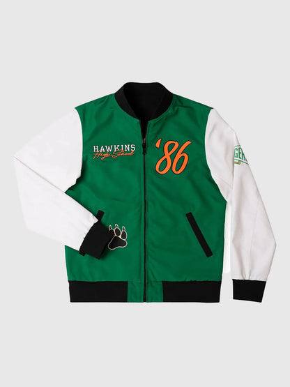 Hawkins Tigers Reversible Bomber Jacket