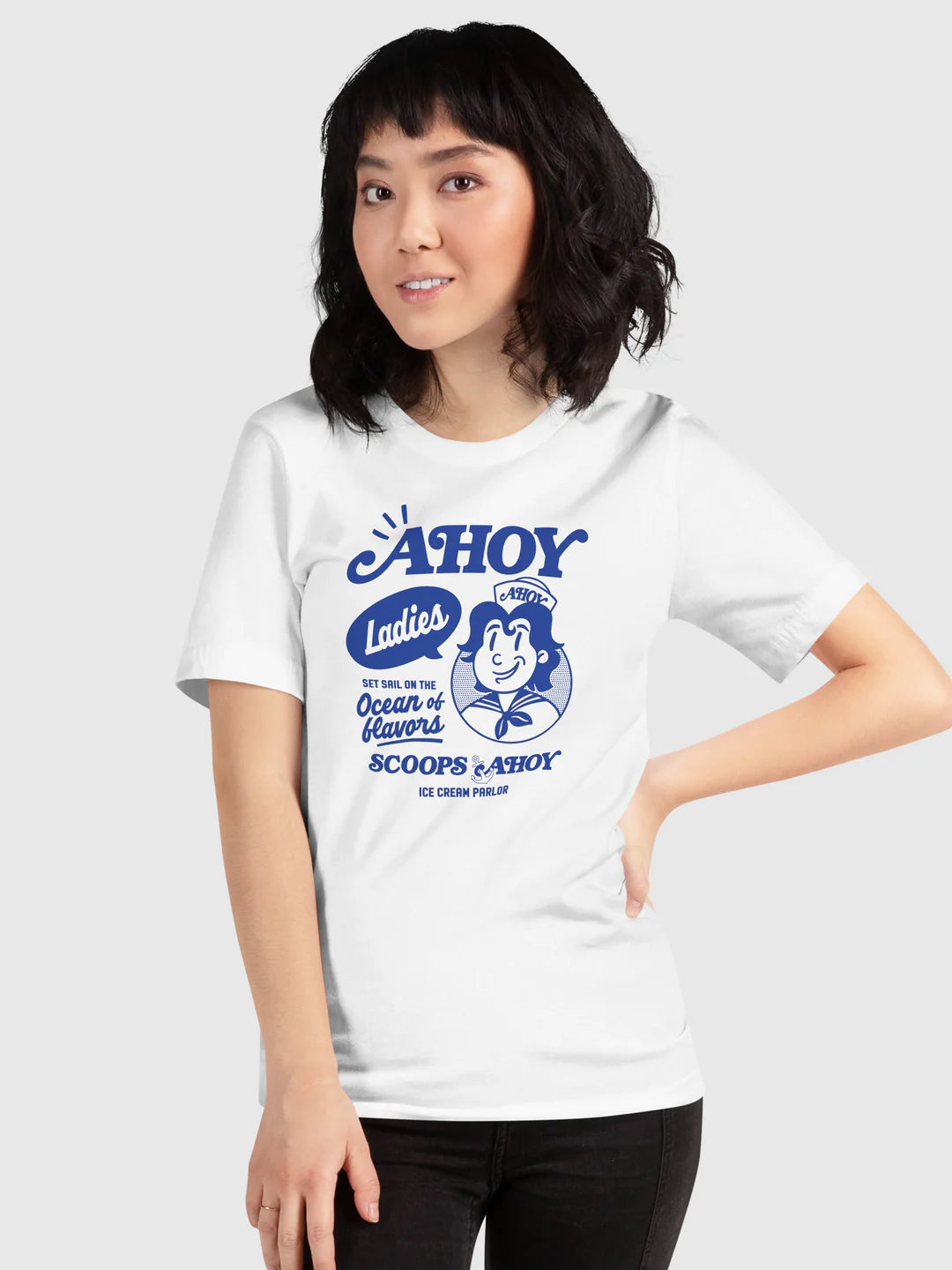 White Scoops Ahoy Tee