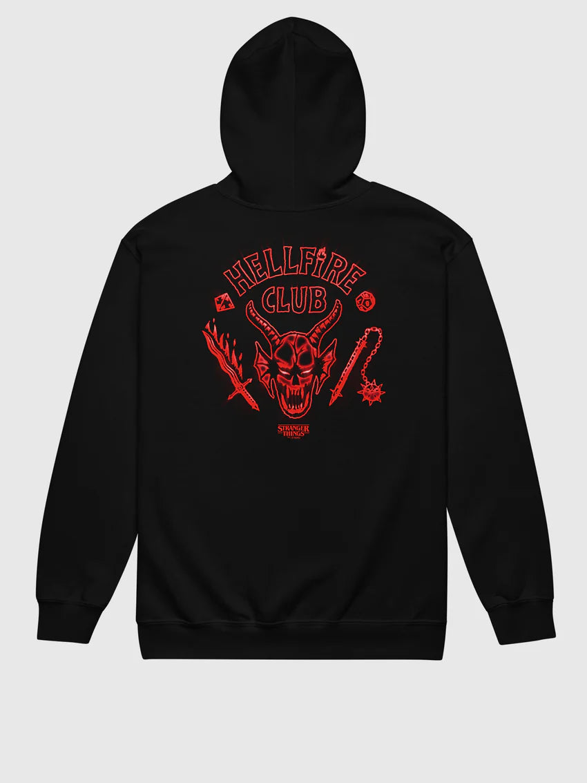 Hellfire Club Red Glow Zip Hoodie